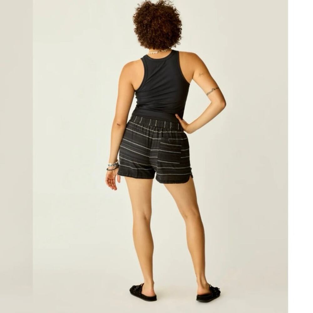CARVE DESIGNS Rhett Stitched High Rise Relaxed Short Black Texture Large NWT - Picture 2 of 7